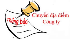 Thông báo thay đổi địa chỉ kinh doanh